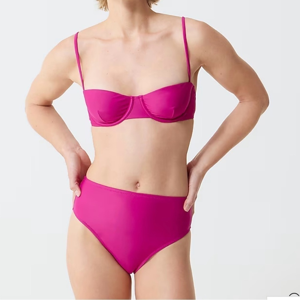 J.Crew Hallie Bikini Bottom Magenta Orchid Small